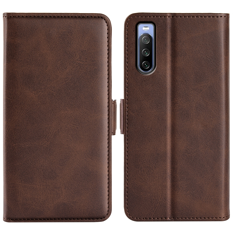 SIDE Wallet tok Sony Xperia 10 IV 5G sötétbarna akciós termékkép 1