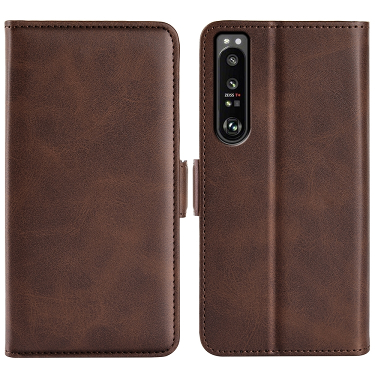 SIDE Wallet tok Sony Xperia 1 IV 5G sötétbarna akciós termékkép 1