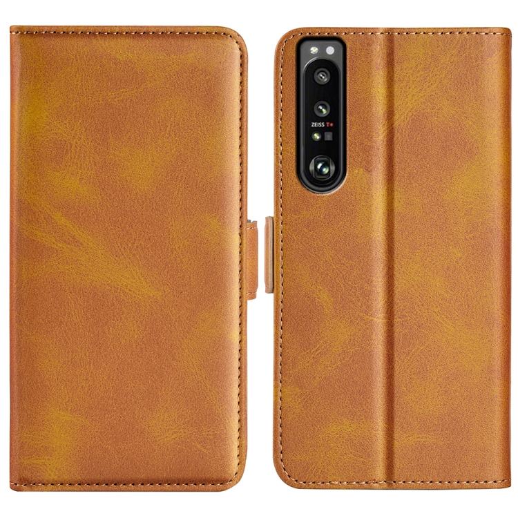 SIDE Wallet tok Sony Xperia 1 IV 5G világosbarna akciós termékkép 1