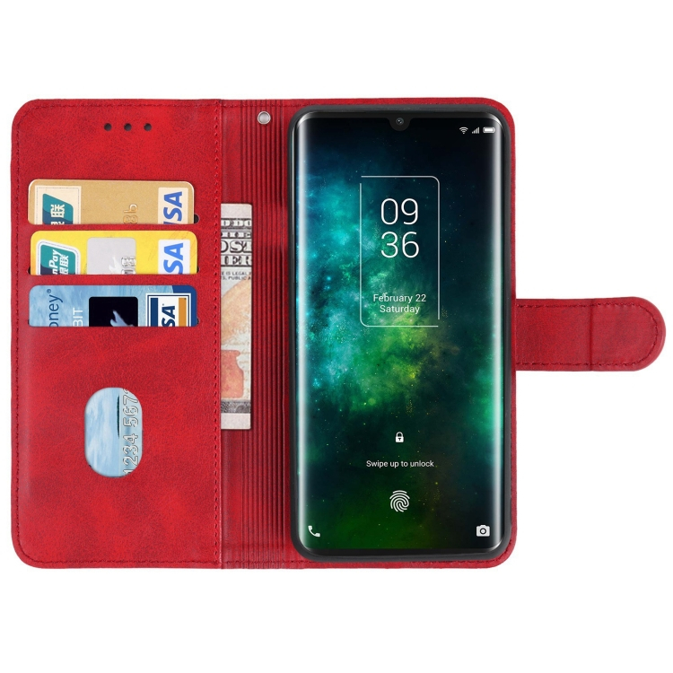 SMOOTH Pénztárca tok TCL 10 Pro piros termék 2. képe