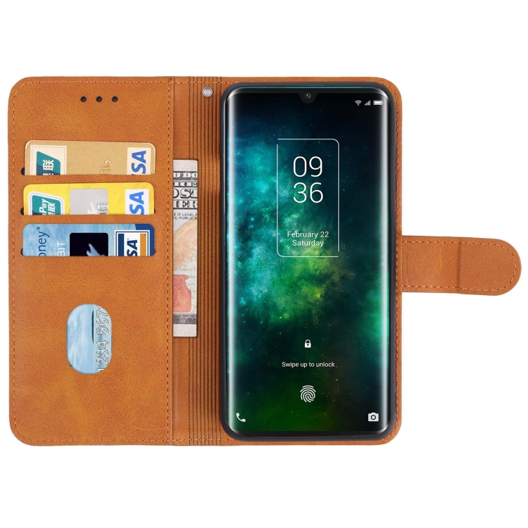 SMOOTH Pénztárca tok TCL 10 Pro barna termék 2. képe