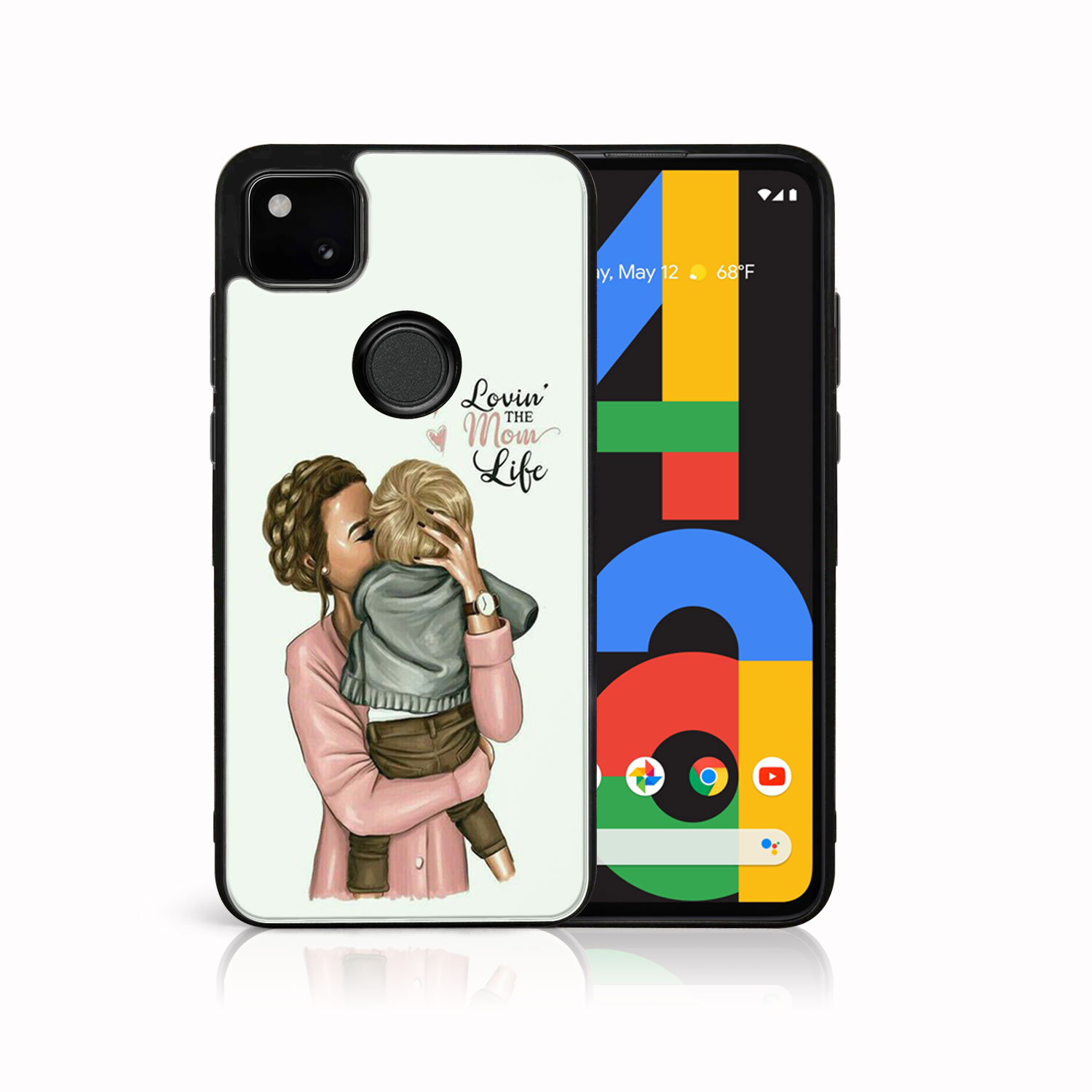 PROTEMIO MY ART szilikon borító Google Pixel 4a MOM LIFE (118) akciós termékkép 1