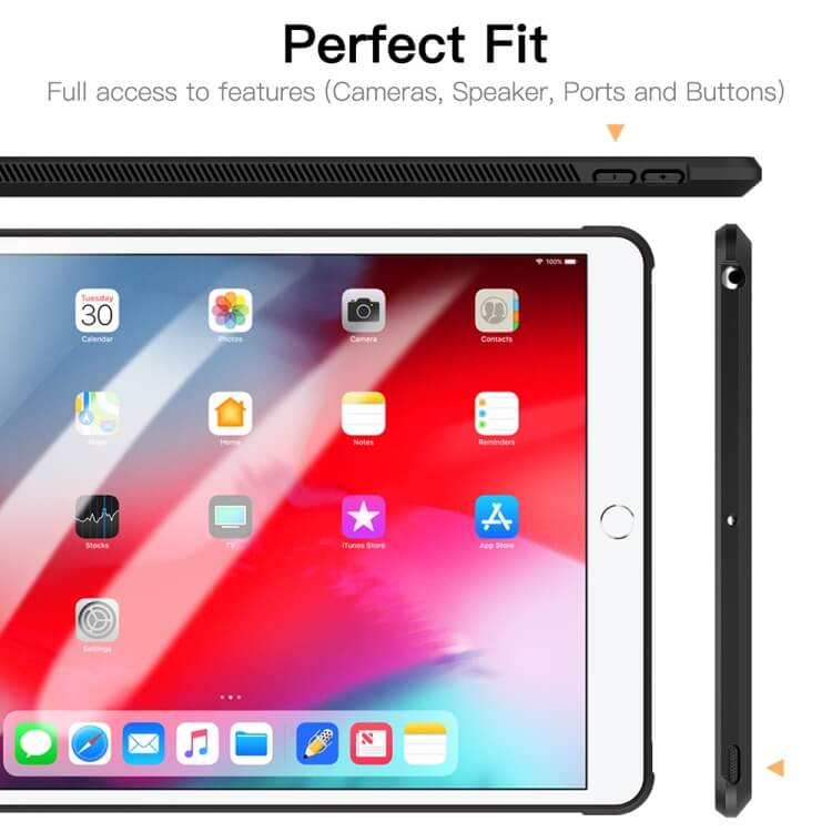 PROTEMIO FUSION Tartós burkolat Apple iPad Air 5 (2022) / 4 (2020) fekete termék 2. képe