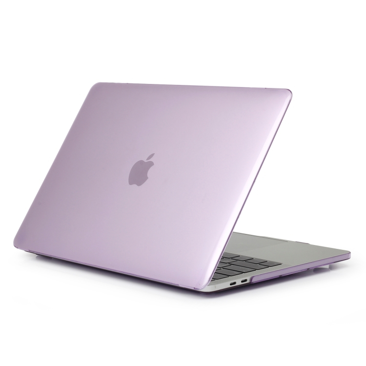 CRYSTAL Műanyag borítás MacBook Airhez 13" A1932 / A2179 / A2337 lila akciós termékkép 1