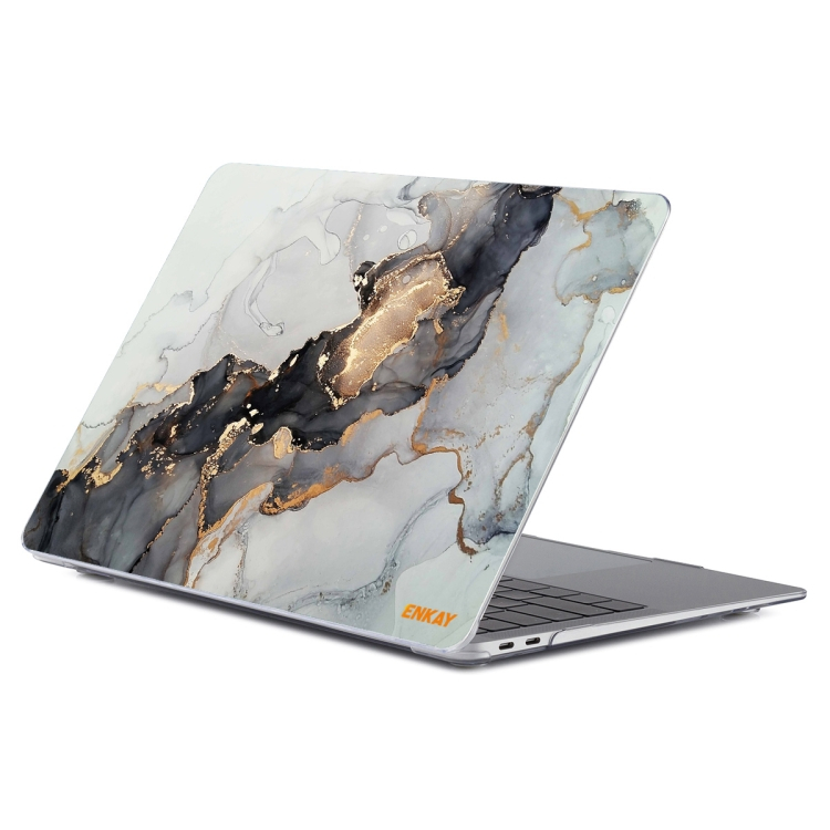 ENKAY MARBLE tok MacBook Pro 13" A2251 / A2289 / A2338 GREY számítógéphez akciós termékkép 1