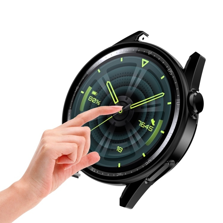 Műanyag borítás védőüveggel a Huawei Watch GT 3 42mm rózsaszín telefonhoz termék 2. képe