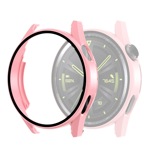 Műanyag borítás védőüveggel a Huawei Watch GT 3 42mm rózsaszín telefonhoz akciós termékkép 1