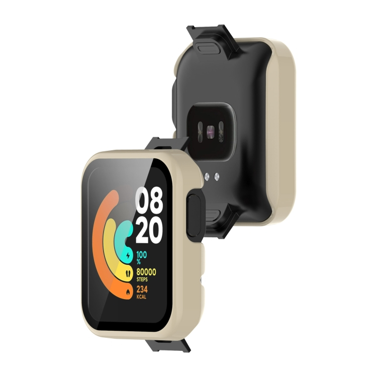 Műanyag borítás védőüveggel a Xiaomi Mi Watch Lite rózsaszínhez termék 2. képe