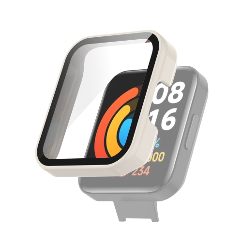 Műanyag borítás védőüveggel Xiaomi Redmi Watch 2 Lite fehérhez akciós termékkép 1