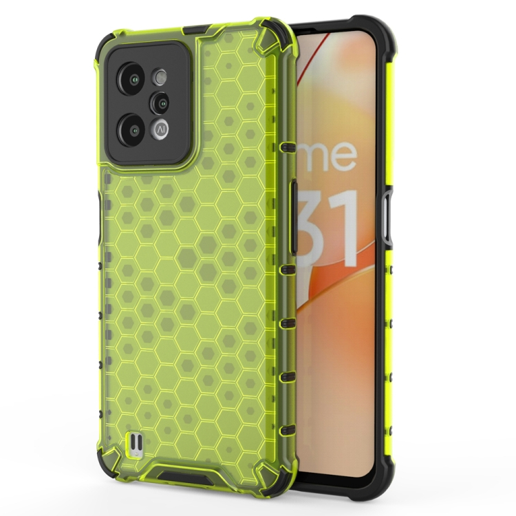 HONEYCOMB Védőhuzat Realme C31 zöld akciós termékkép 1