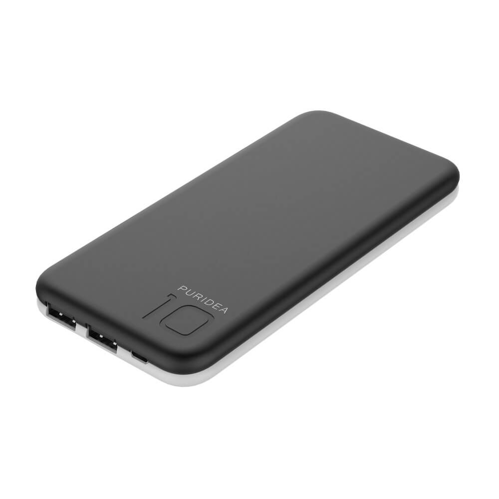 PURIDEA S2 Külső töltő 10 000 mAh fekete akciós termékkép 1