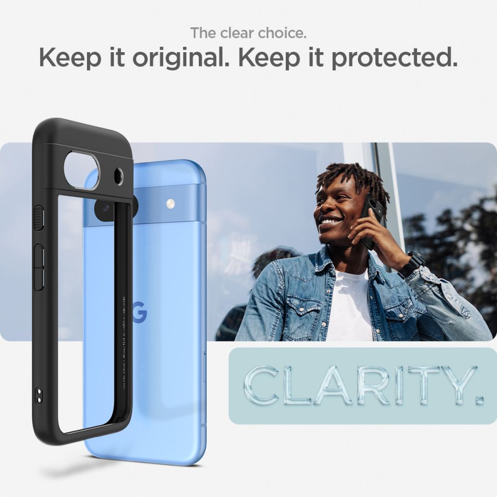SPIGEN ULTRA HYBRID Google Pixel 8a MATTE BLACK termék 2. képe