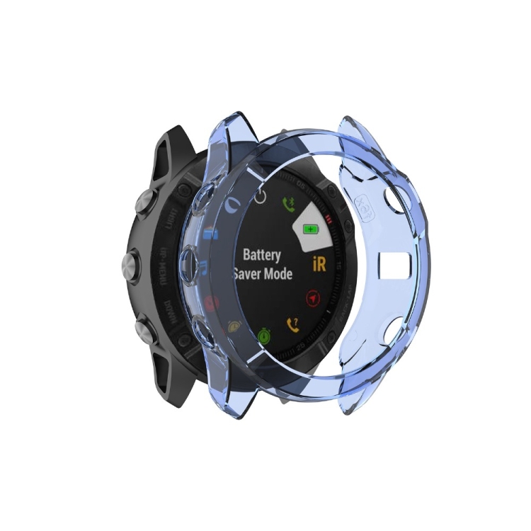 TPU HALF COVER Huzat Garmin Fenix 6X / 6X Pro kékhez akciós termékkép 1