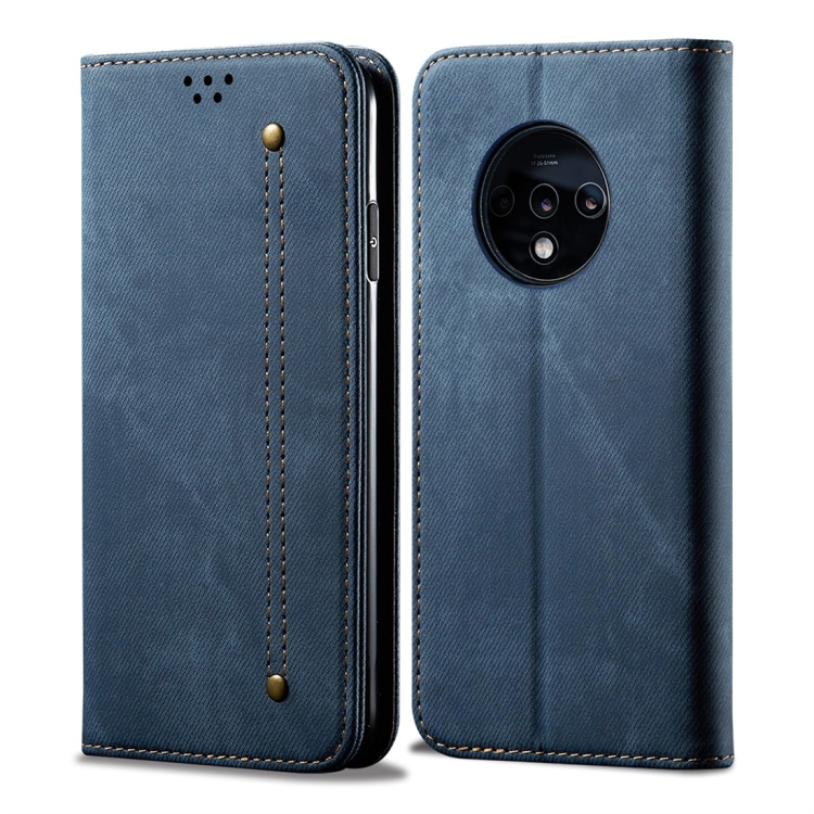 DENIM pénztárca huzat One Plus 7T kék színhez akciós termékkép 1