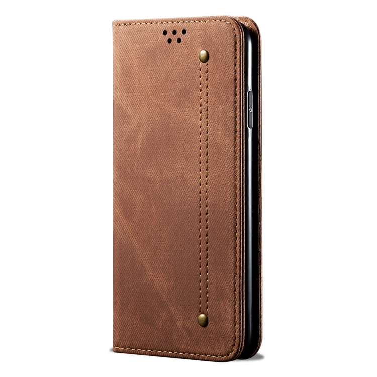 DENIM pénztárca huzat One Plus 7T barna színben termék 2. képe