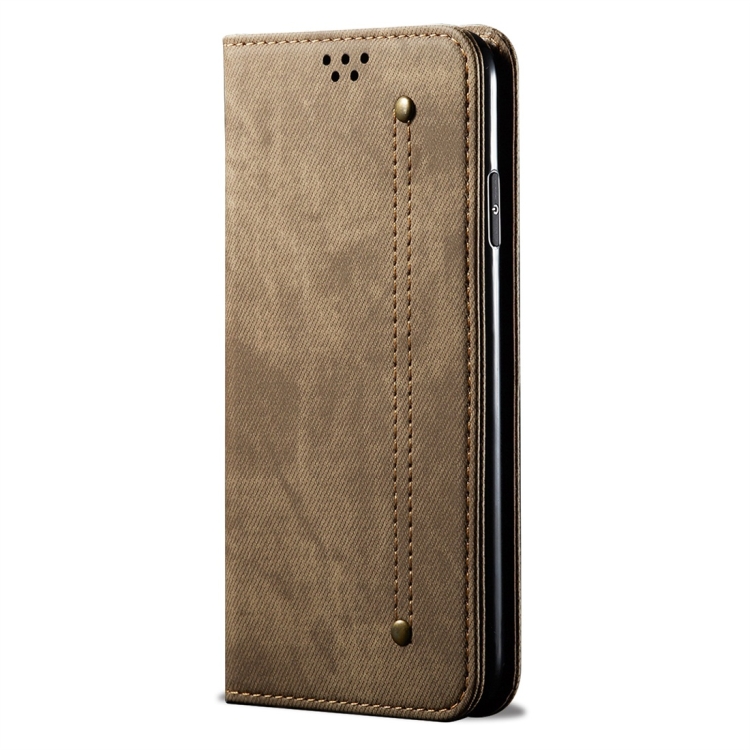 DENIM pénztárca huzat One Plus 7T szürke-barna termék 2. képe