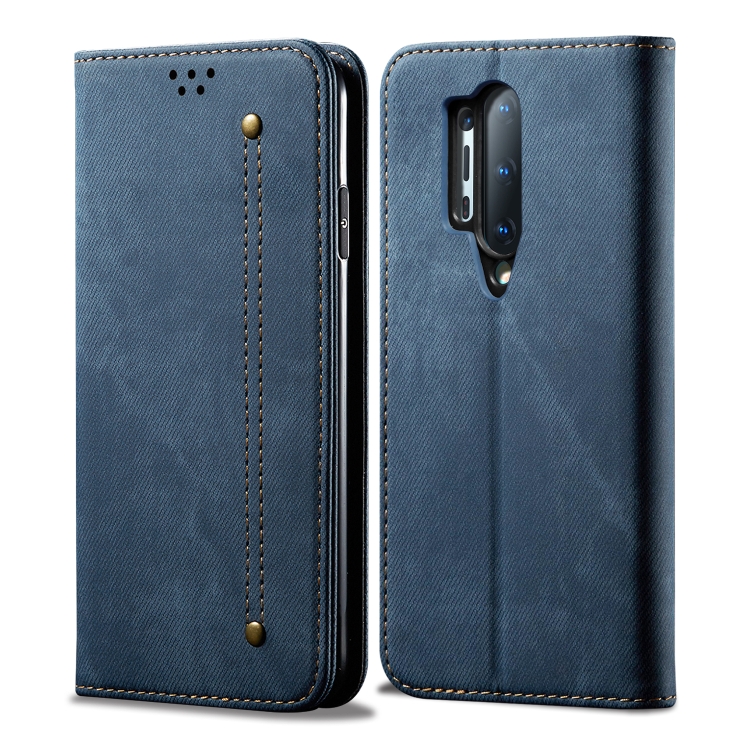 DENIM pénztárca huzat One Plus 8 Pro kék akciós termékkép 1