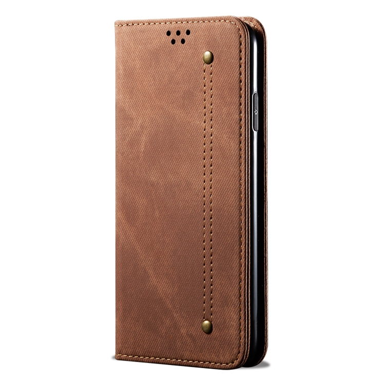 DENIM pénztárcahuzat One Plus 8 Pro-hoz barna termék 2. képe
