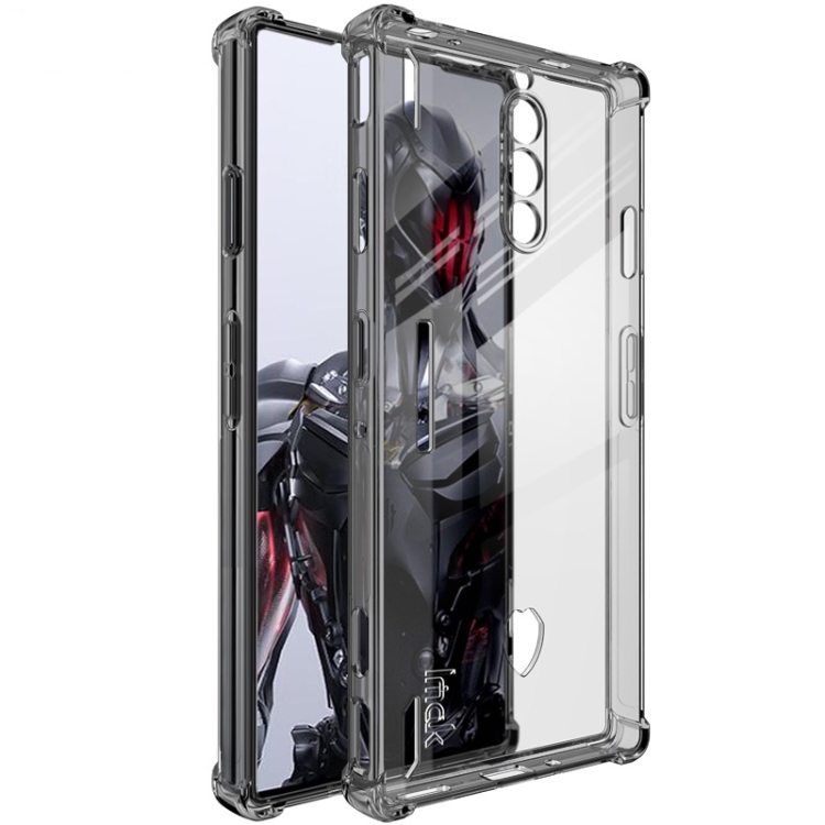IMAK Védő szilikon tok Nubia Redmagic 8 Pro fekete akciós termékkép 1