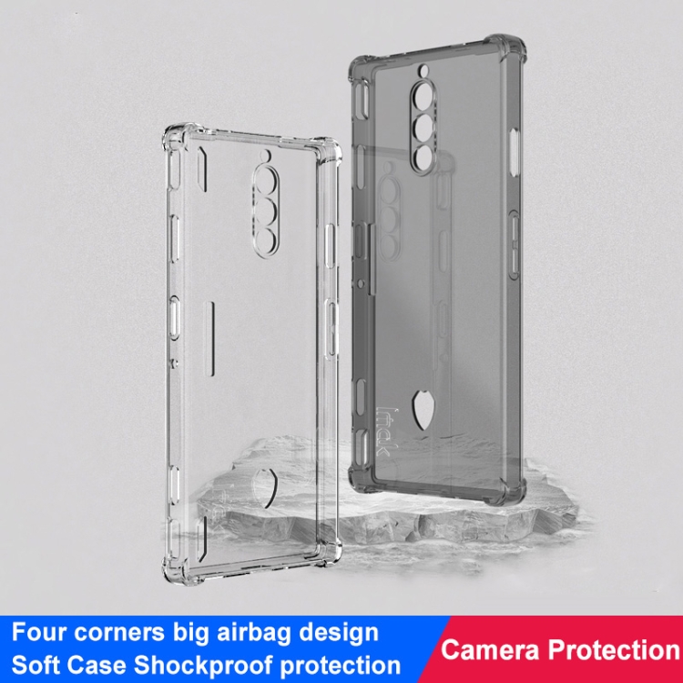 IMAK Védő szilikon tok Nubia Redmagic 8 Pro fekete termék 2. képe
