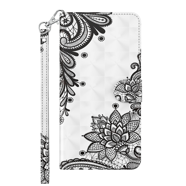 ART Tárcatakaró a Motorola Moto-hoz E13 BLACK FLOWER termék 2. képe
