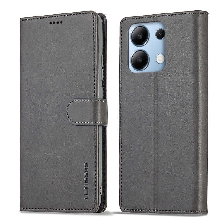 IMEEKE Wallet tok Xiaomi Redmi Note 13 Pro szürke színű akciós termékkép 1