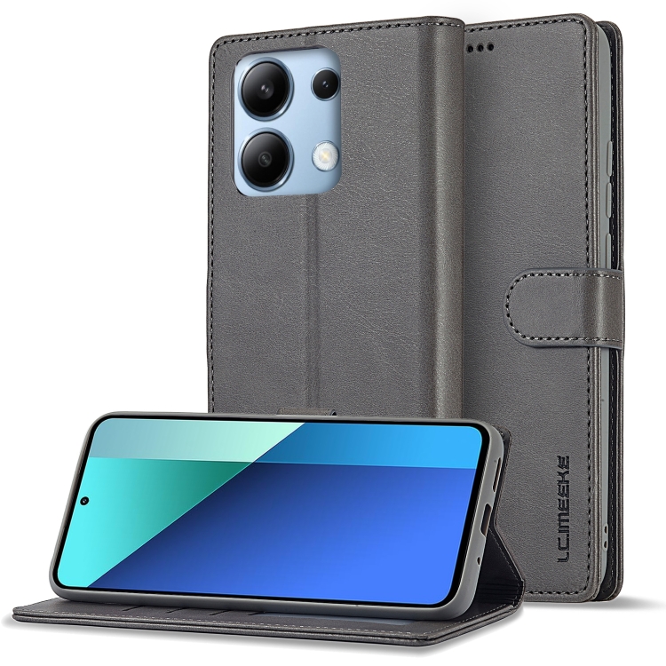 IMEEKE Wallet tok Xiaomi Redmi Note 13 Pro szürke színű termék 2. képe