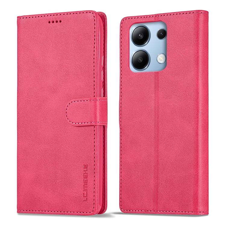 IMEEKE Wallet tok Xiaomi Redmi Note 13 rózsaszín telefonhoz akciós termékkép 1