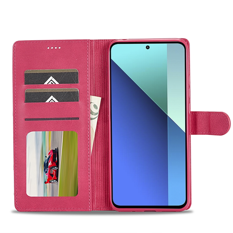 IMEEKE Wallet tok Xiaomi Redmi Note 13 rózsaszín telefonhoz termék 2. képe