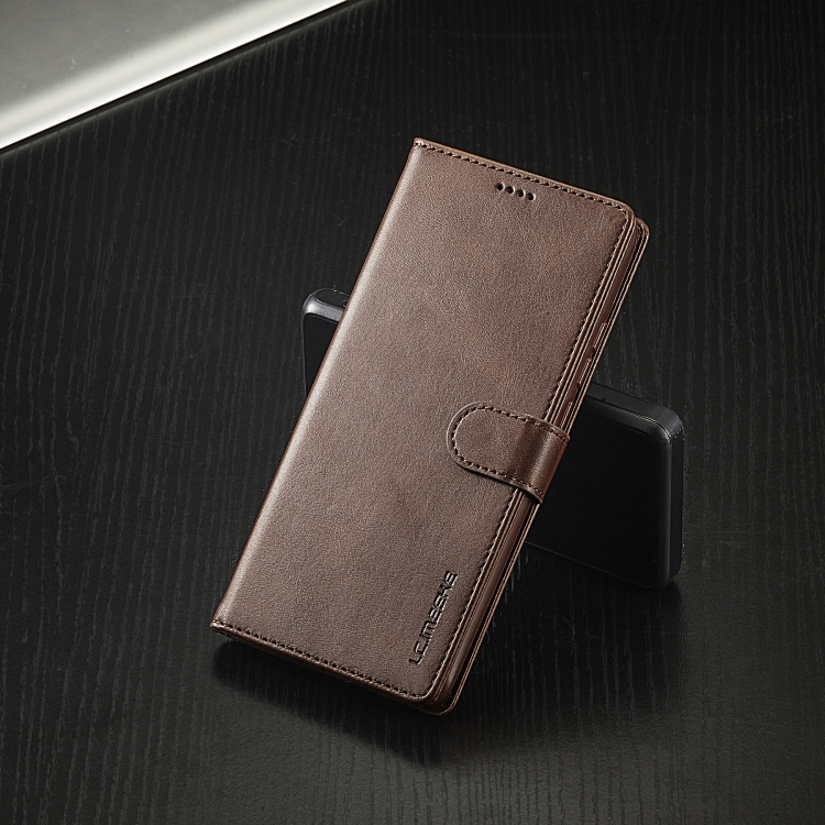 IMEEKE Wallet tok Xiaomi Redmi Note 13 5G készülékhez sötétbarna termék 2. képe