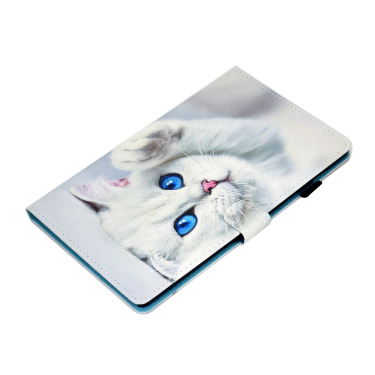 ART Flip tok Lenovo Tab M9 WHITE CAT termék 2. képe