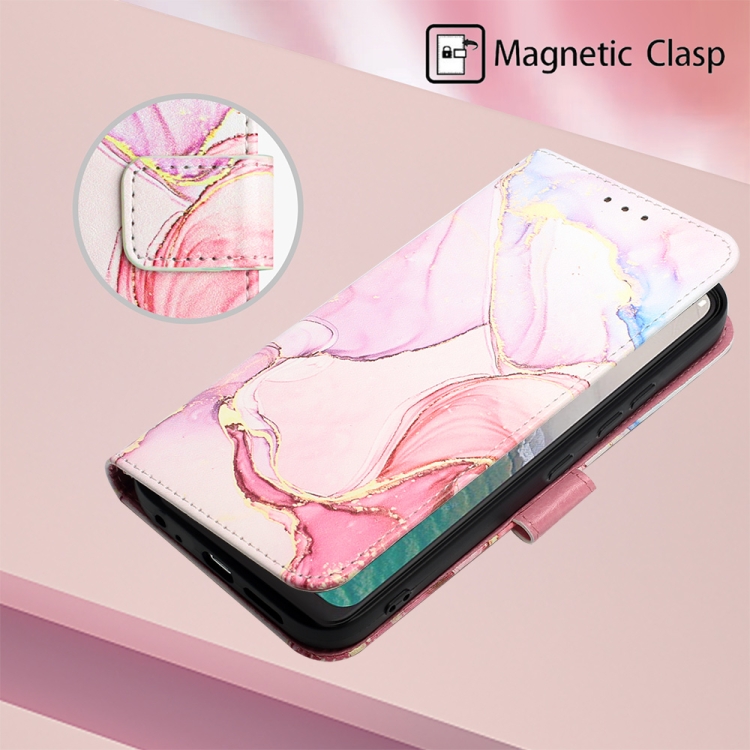ART MARBLE pénztárcahuzat Nokia C32 ROSE GOLD termék 2. képe