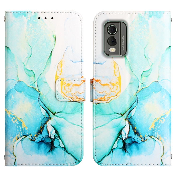 ART MARBLE pénztárcavédő Nokia C32 GREEN akciós termékkép 1