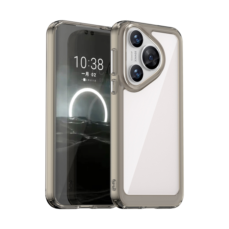 CRYSTAL Védőburkolat Huawei-hoz Pura 70 szürke akciós termékkép 1