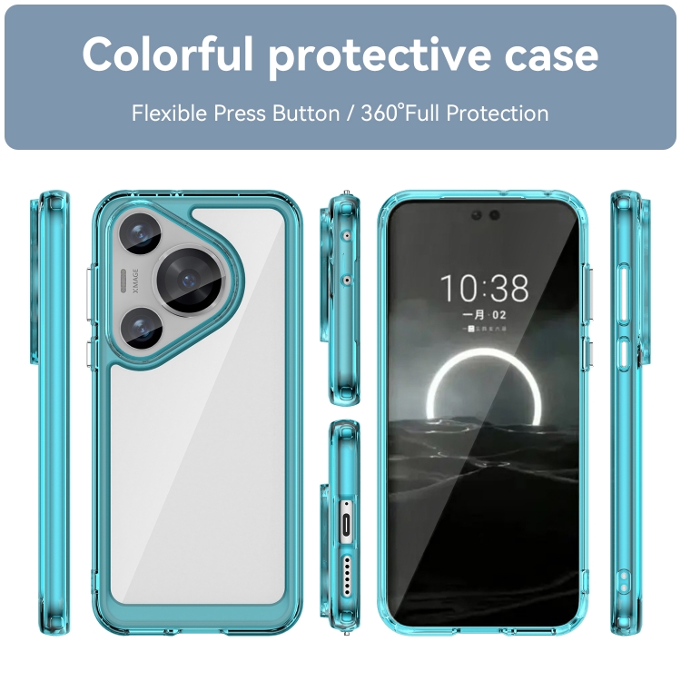 CRYSTAL Védőhuzat Huawei Pura 70 Pro türkizhez termék 2. képe