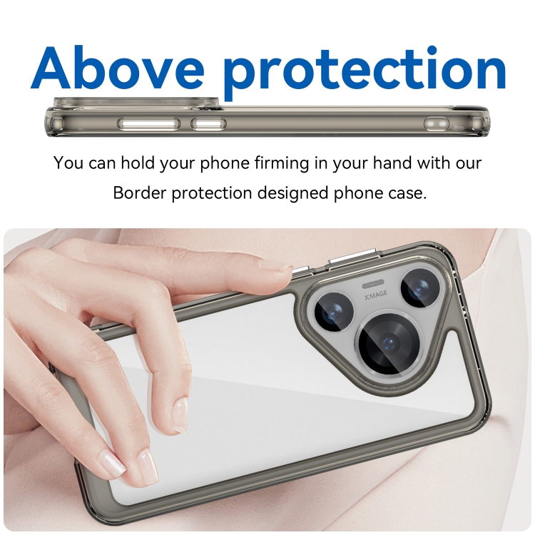 CRYSTAL Védőburkolat Huawei-hoz Pura 70 Pro szürke termék 2. képe