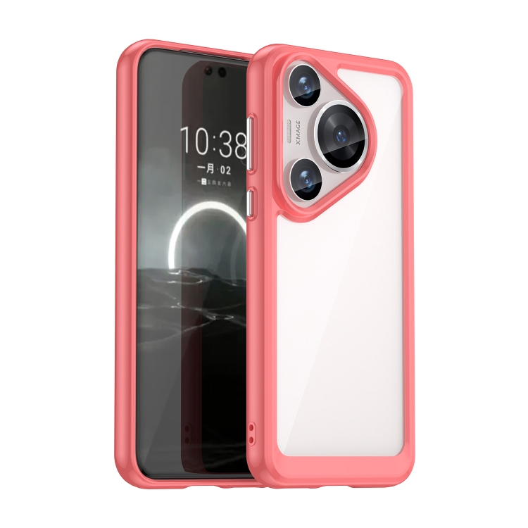 CRYSTAL Védőburkolat Huawei Pura 70 Pro piroshoz akciós termékkép 1