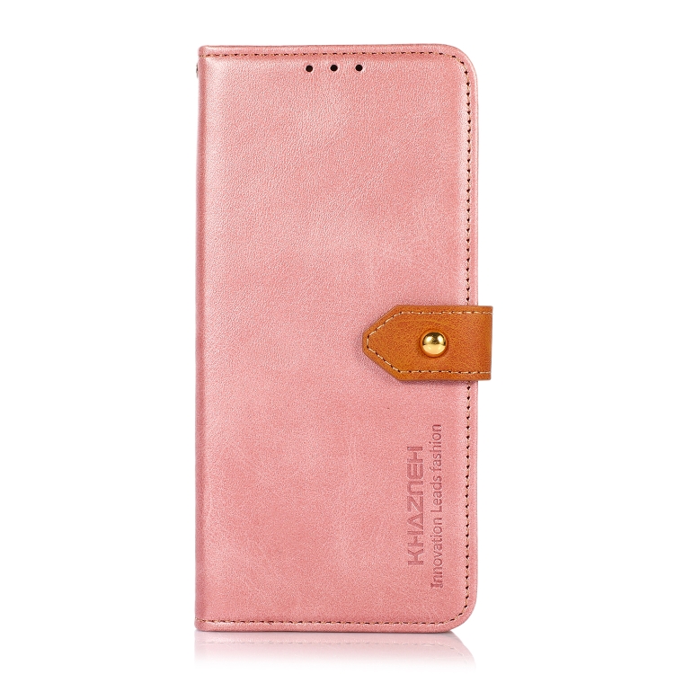 KHAZNEH DUAL-COLOR Pénztárcahuzat Xiaomi Poco F6-hoz Pro rózsaszín akciós termékkép 1