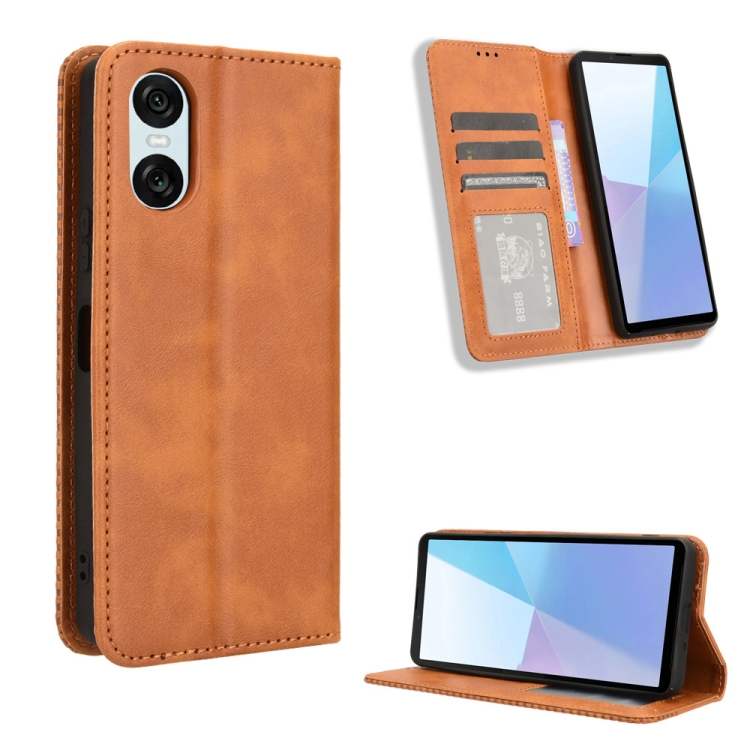 BUSINESS Pénztárca tok Sony Xperia 10 VI barna termék 2. képe