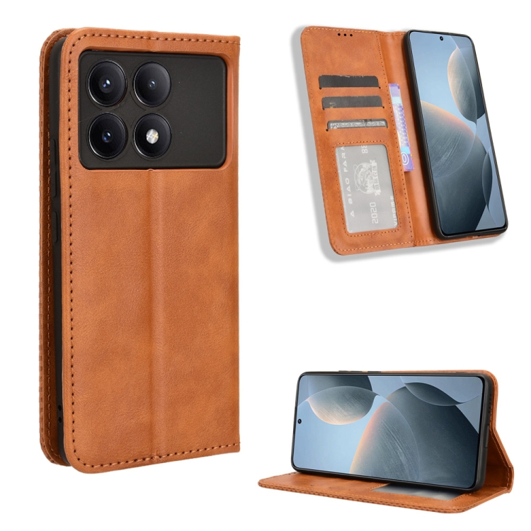 BUSINESS pénztárcahuzat Xiaomi Poco X6 Pro 5G barna színű termék 2. képe