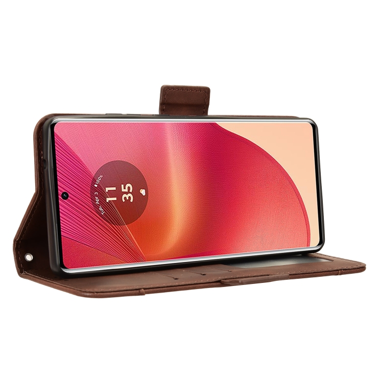 SLOT Motorola Edge 50 Fusion barna pénztárcafedő termék 2. képe