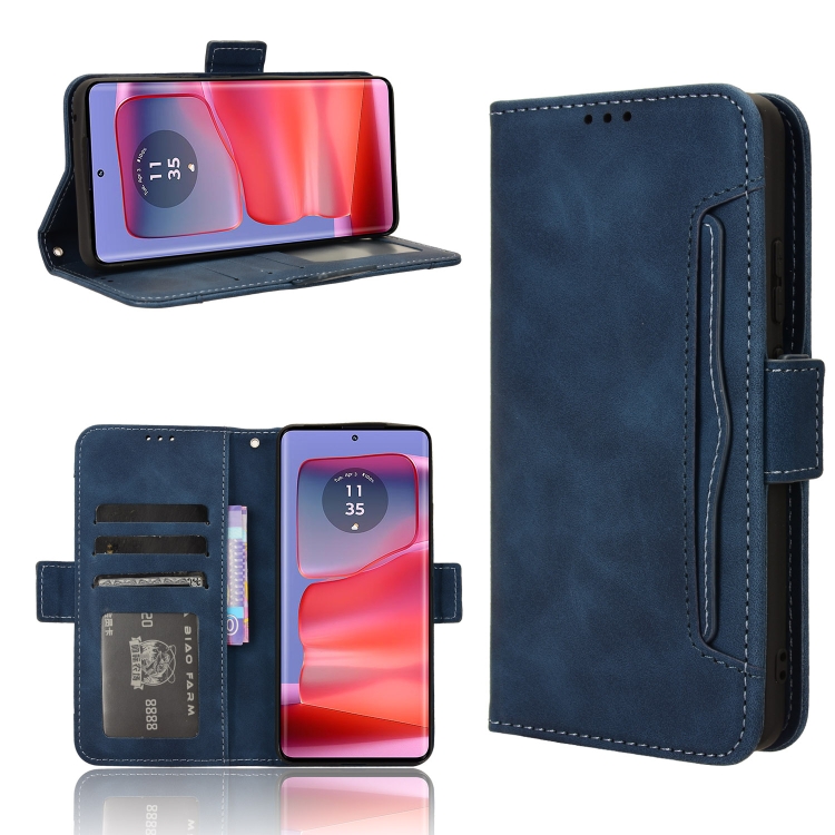 SLOT Motorola Edge 50 Pro kék pénztárcavédő tok termék 2. képe