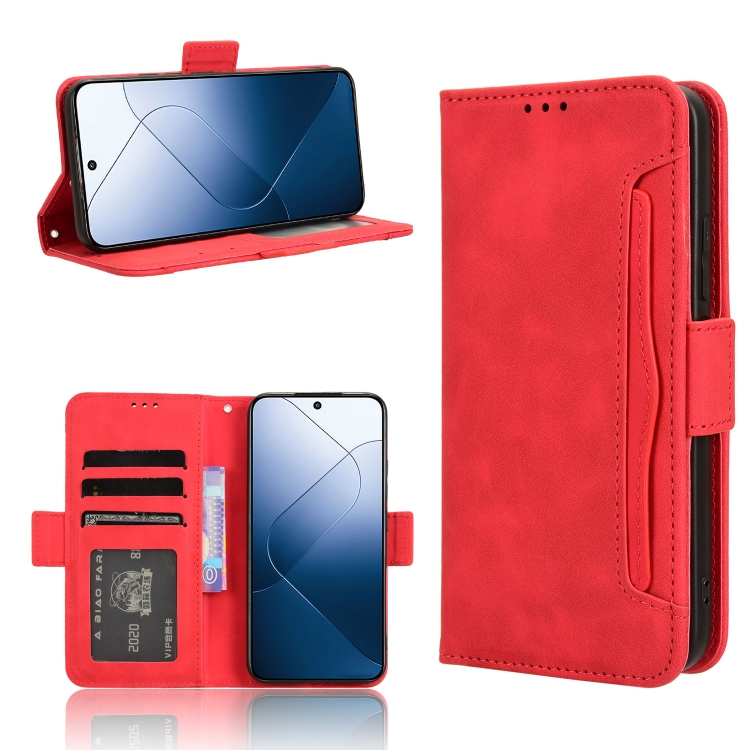 SLOT pénztárca tok Xiaomi 14 piroshoz termék 2. képe