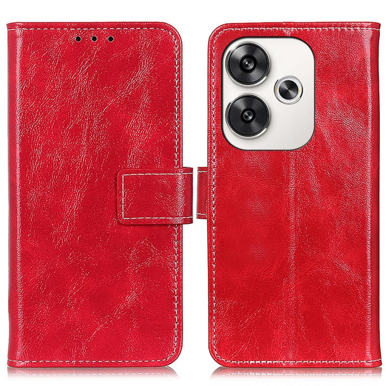 RETRO Pénztárcahuzat Xiaomi Poco F6 piros akciós termékkép 1