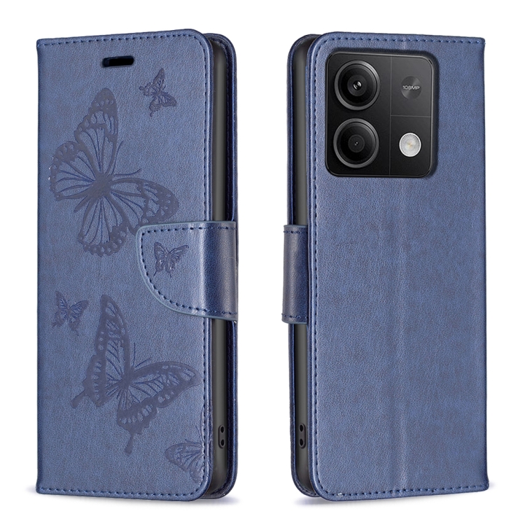 ART BUTTERFLY Pénztárcahuzat Xiaomi Redmi Note 13 kék akciós termékkép 1