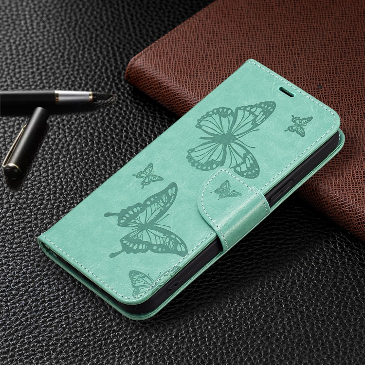 ART BUTTERFLY pénztárcahuzat Xiaomi Redmi Note 13 zöld színben termék 2. képe
