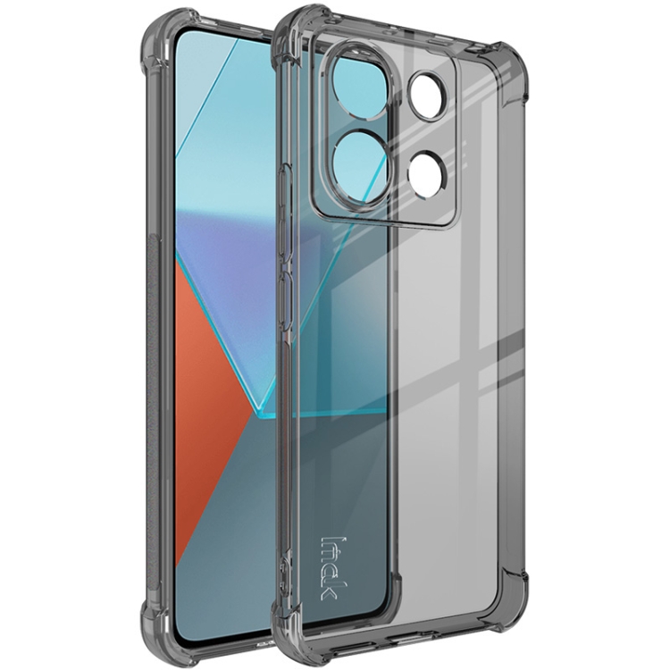 IMAK Védő szilikon tok Xiaomi Redmi Note 13 Pro 5G / Xiaomi Poco X6 5G fekete akciós termékkép 1