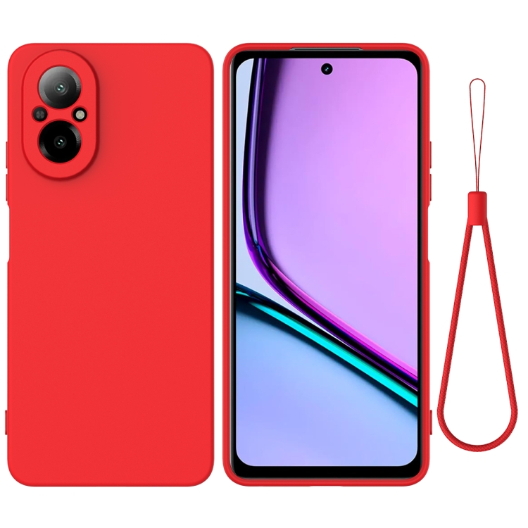 RUBBER Védőburkolat Realme C67 piros akciós termékkép 1