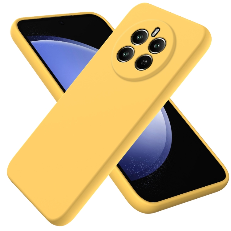 RUBBER Védőburkolat a Realme 12+-hoz 5G sárga akciós termékkép 1