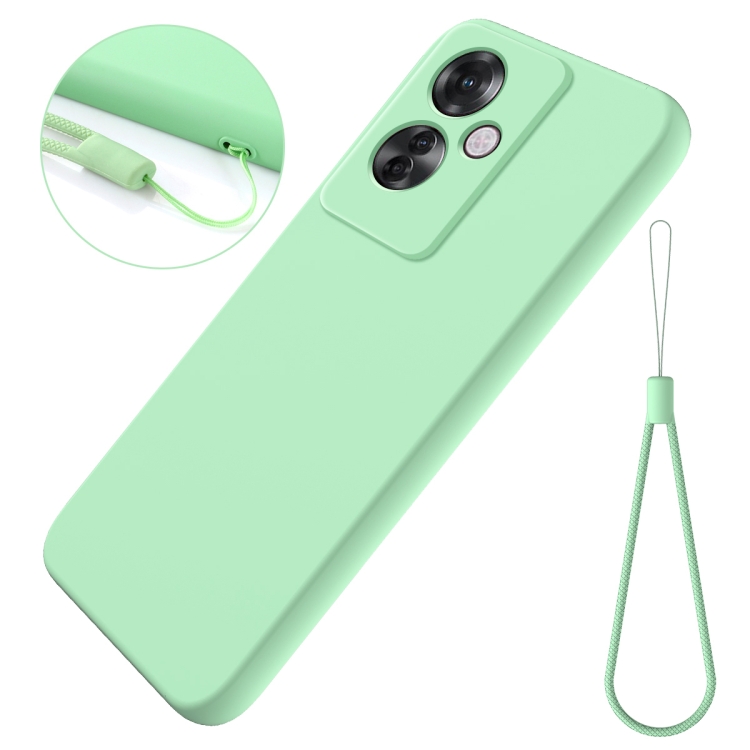 RUBBER Védőburkolat Oppo Reno11 F-hez 5G zöld termék 2. képe